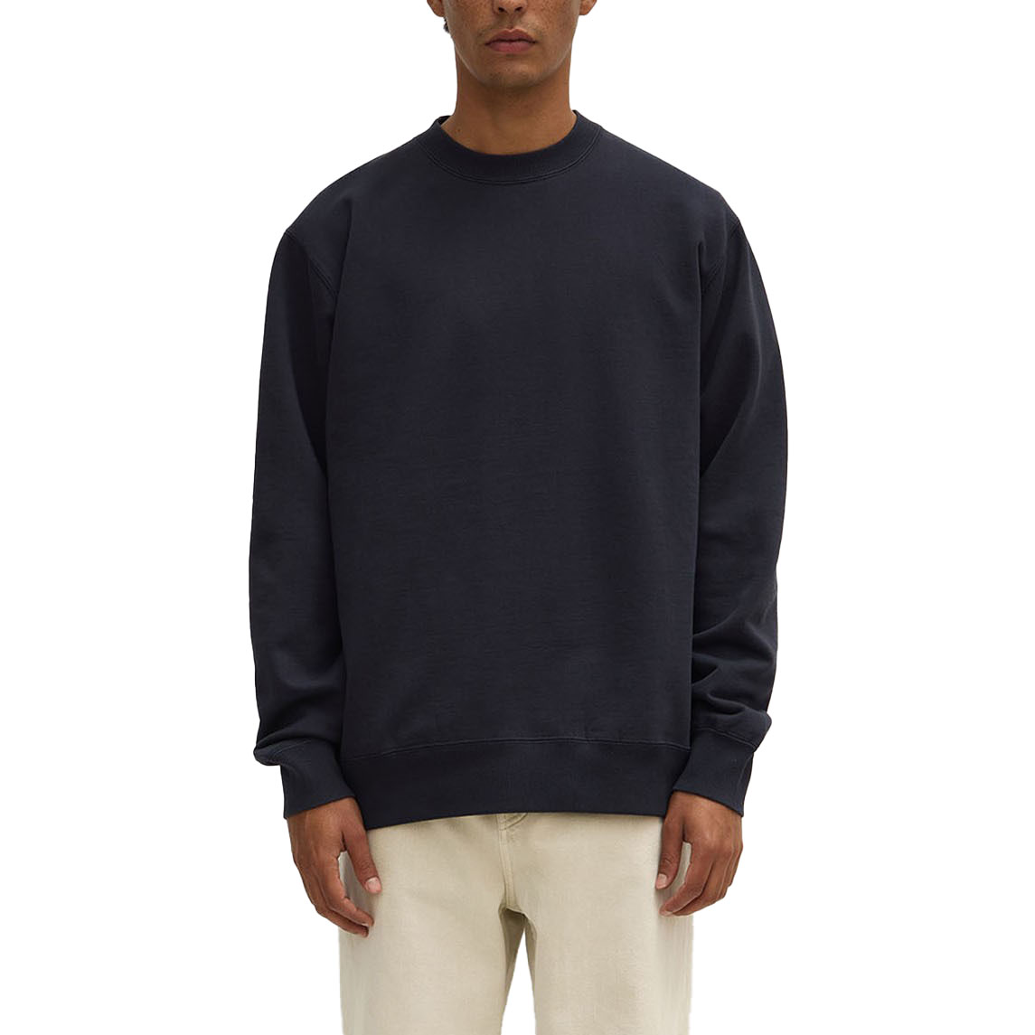 Assembly Label Mens Weekender Crew Neck Fleece True Navy